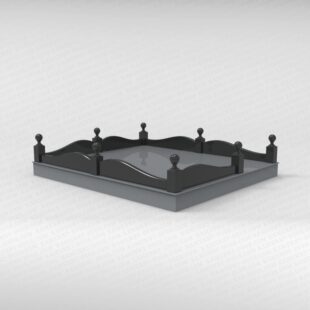 Ограда гранитная №5 «Волна»