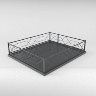 Ограда металлическая №1