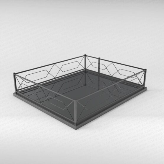 Ограда металлическая №1