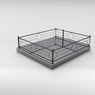 Ограда металлическая №11