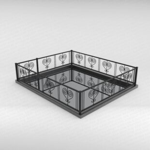 Ограда металлическая №3