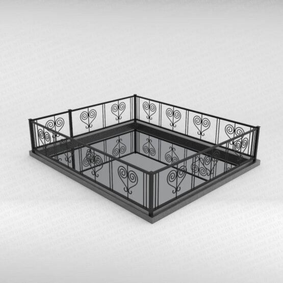 Ограда металлическая №3