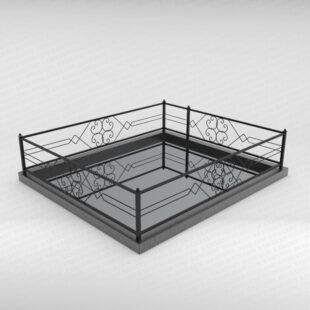 Ограда металлическая №4