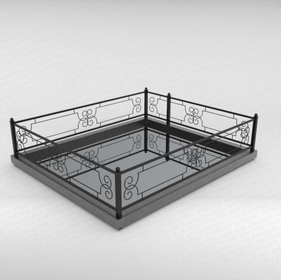 Ограда металлическая №5