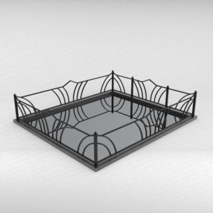 Ограда металлическая №10