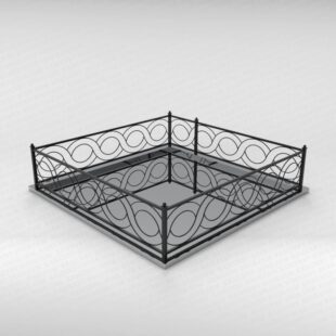 Ограда металлическая №12