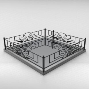 Ограда металлическая №13