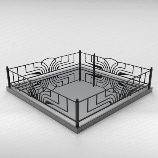 Ограда металлическая №13