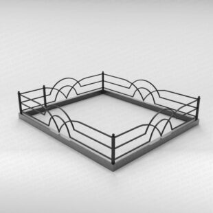 Ограда металлическая №14