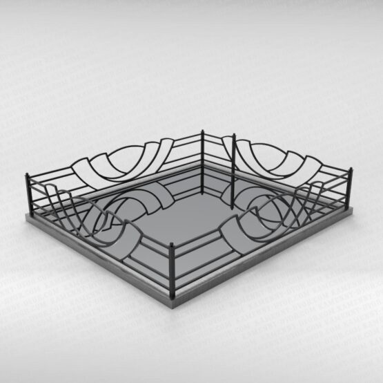 Ограда металлическая №15