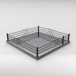 Ограда металлическая №16