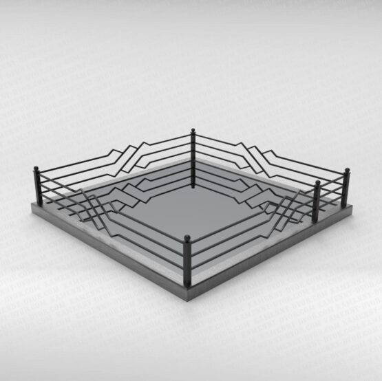 Ограда металлическая №16