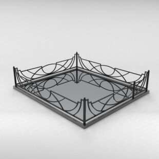 Ограда металлическая №17