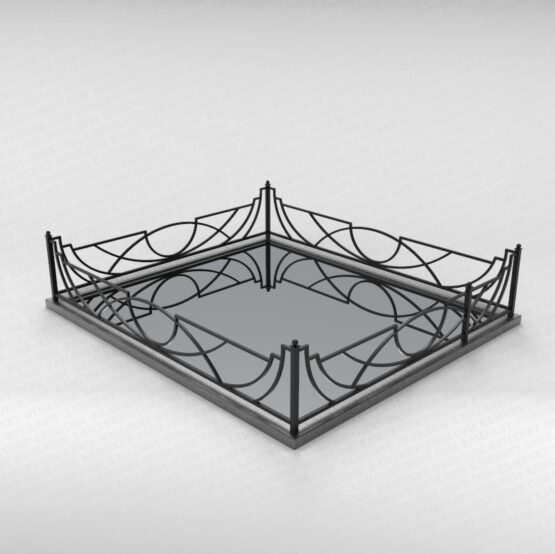 Ограда металлическая №17