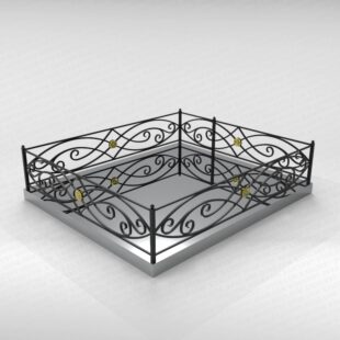 Ограда металлическая №17а