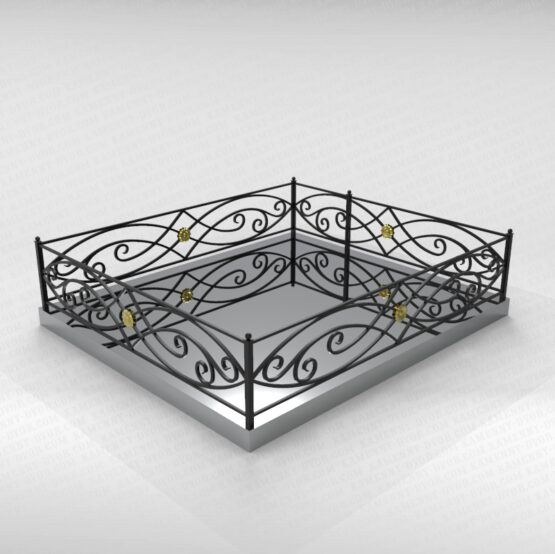 Ограда металлическая №17а