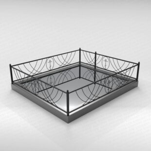 Ограда металлическая №19