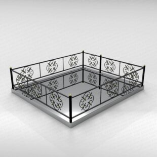 Ограда металлическая №22