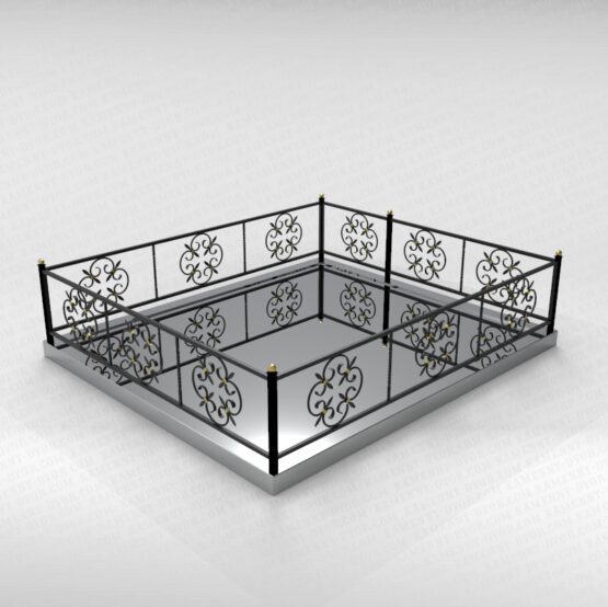 Ограда металлическая №22